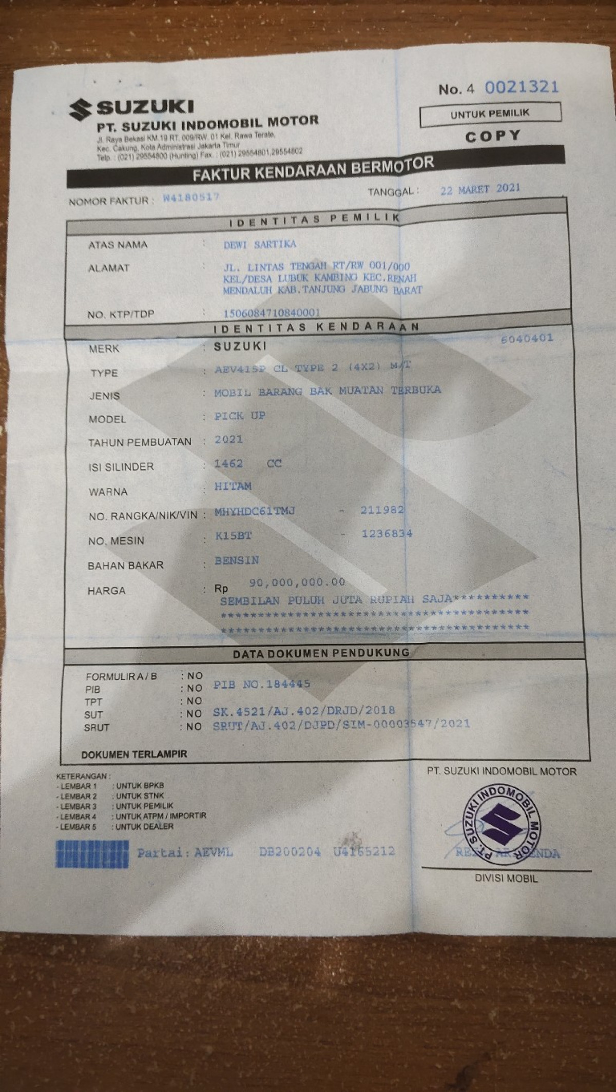 SUZUKI CARRY CARRY PU