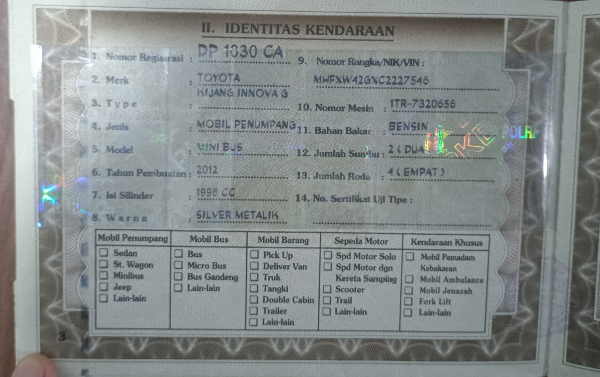 TOYOTA INNOVA INNOVA G