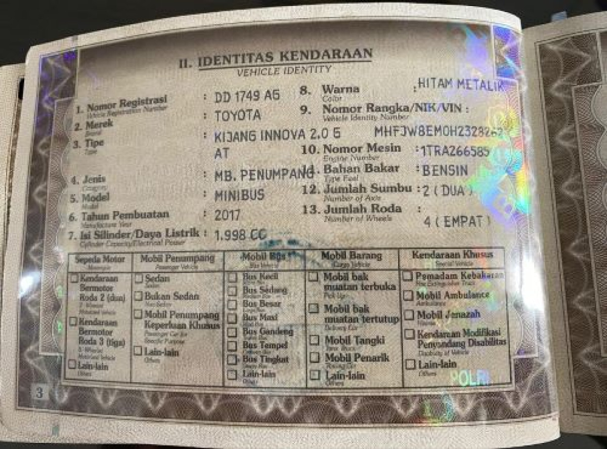 TOYOTA INNOVA INNOVA G