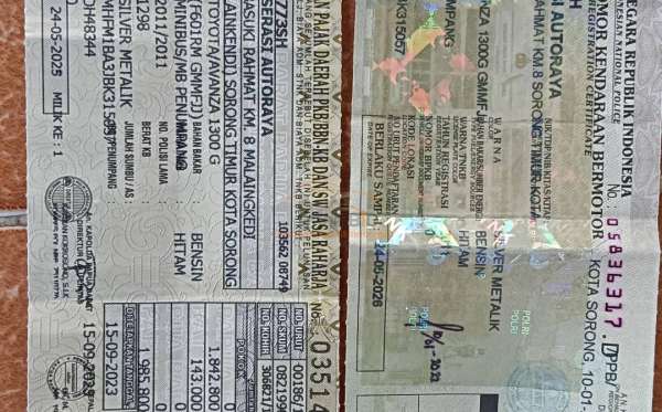 TOYOTA  AVANZA  1.3 G