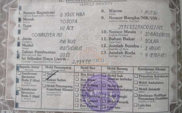 TOYOTA HI ACE COMMUTER