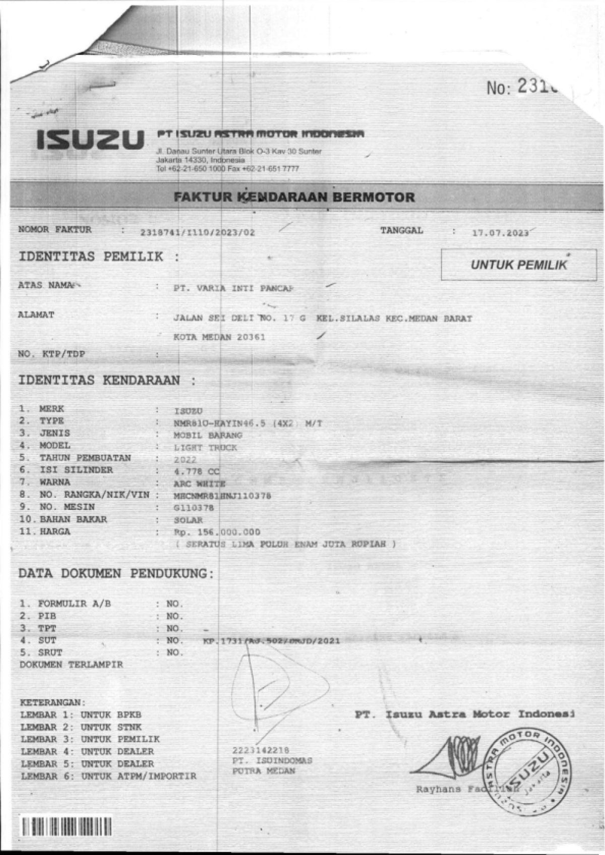 ISUZU  NMR 81U-HA YIN46.5