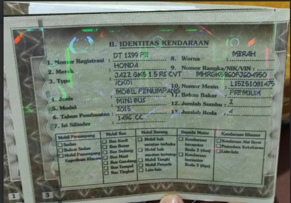 HONDA JAZZ GK5 1.5 RS