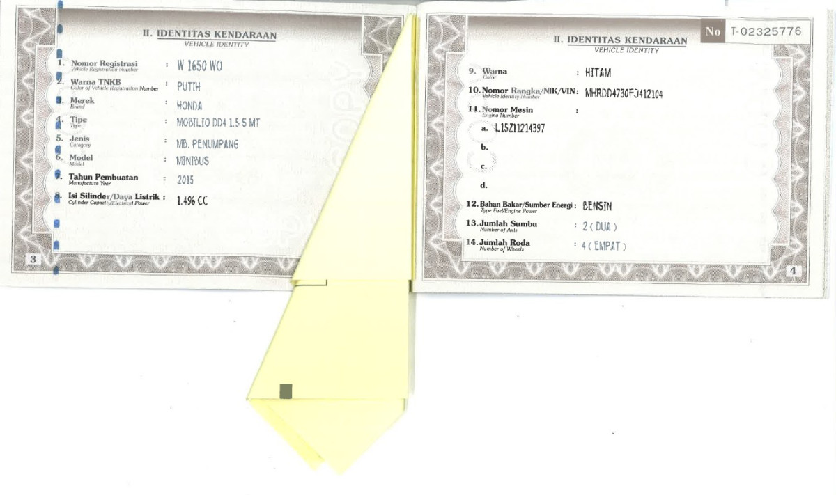 HONDA MOBILIO DD4 1.5 S