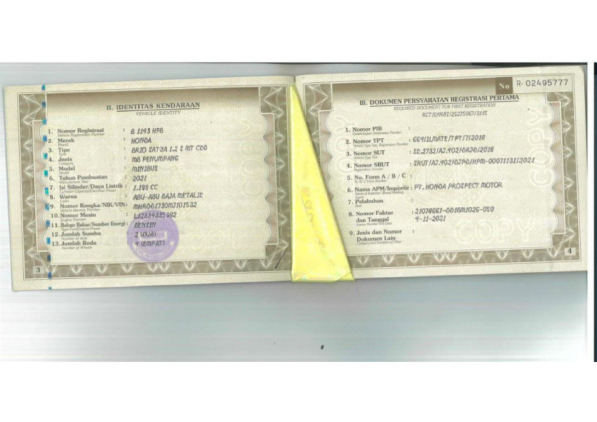 HONDA BRIO SATYA 1.2 S