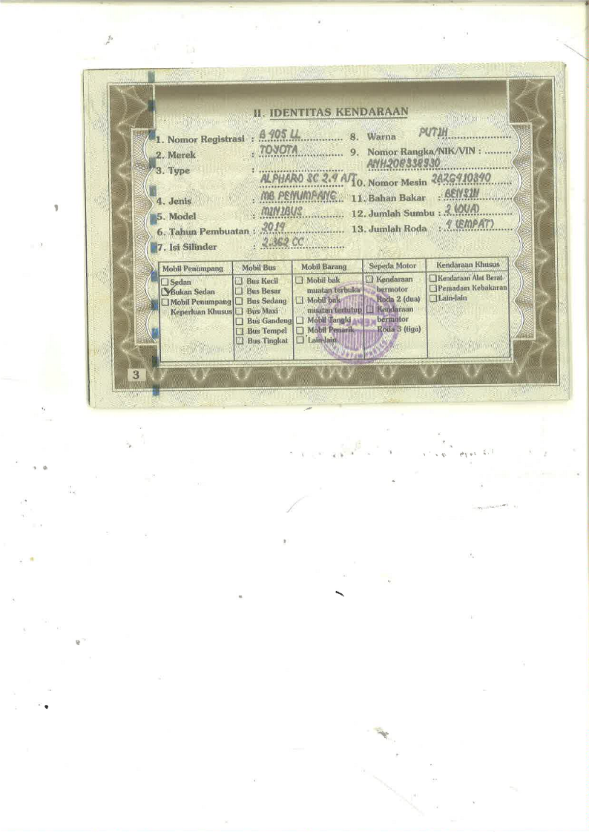 TOYOTA ALPHARD SC 2.4