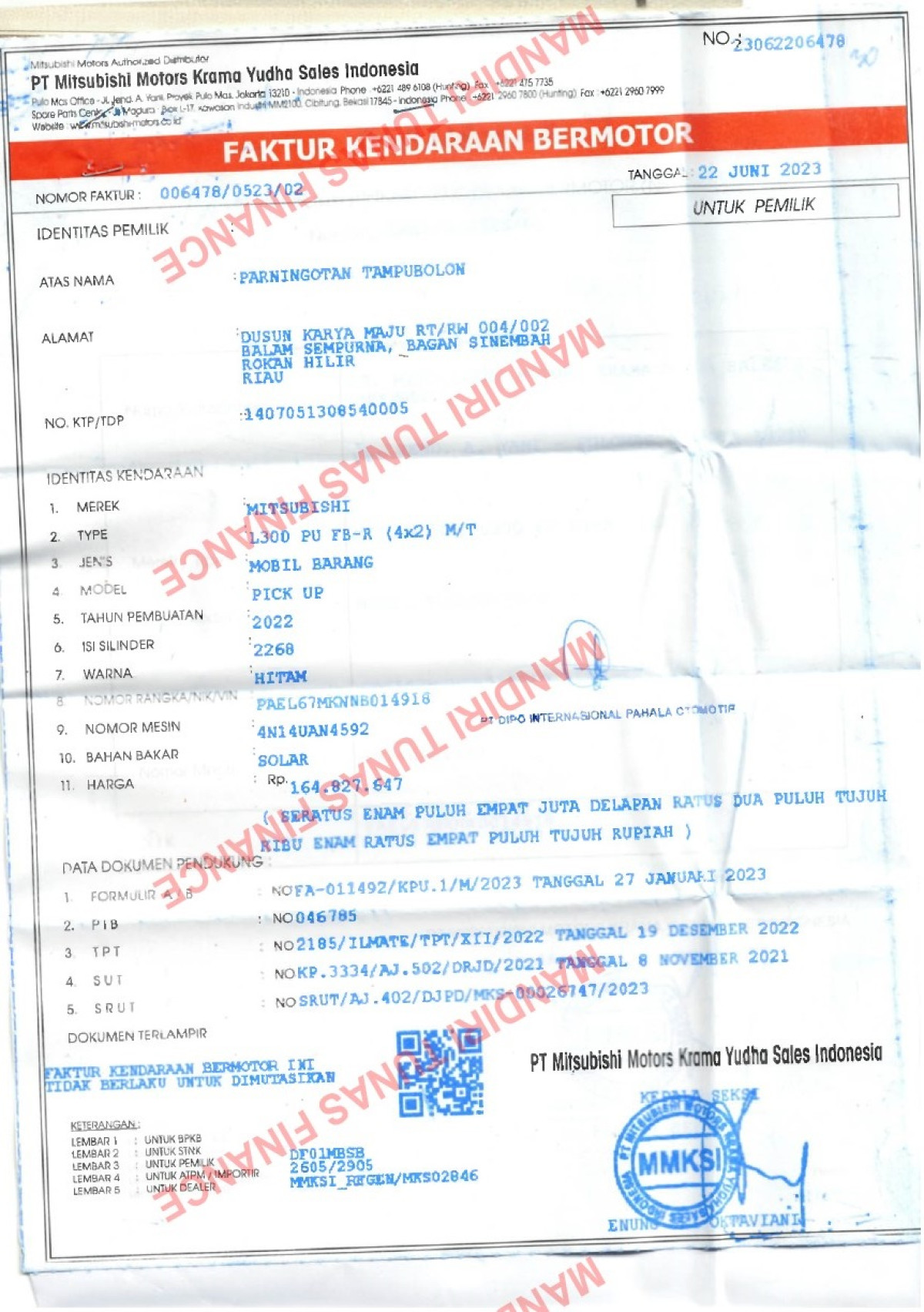 MITSUBISHI L300 PU FB-R (4X2)