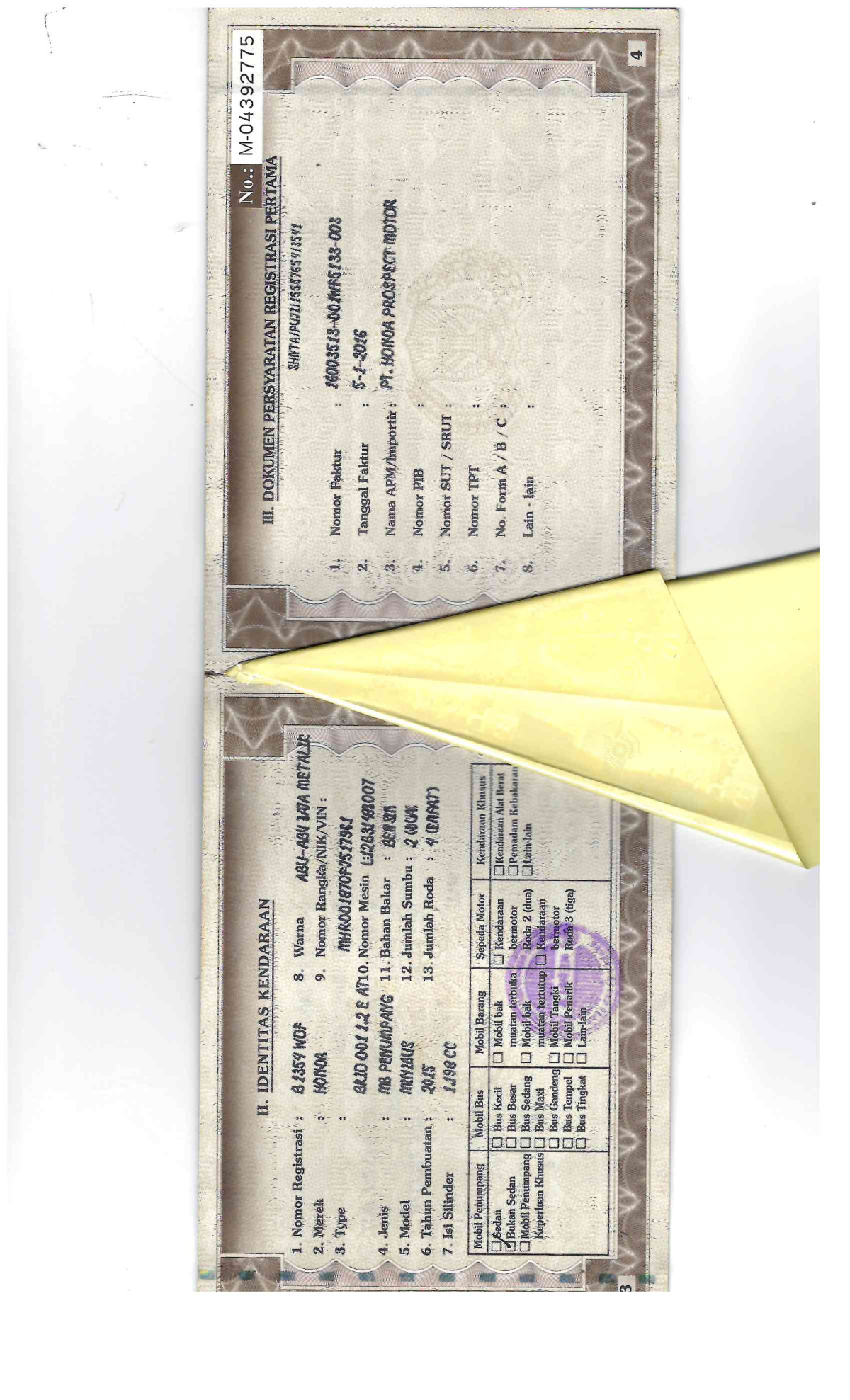 HONDA BRIO DD1 1.2 E