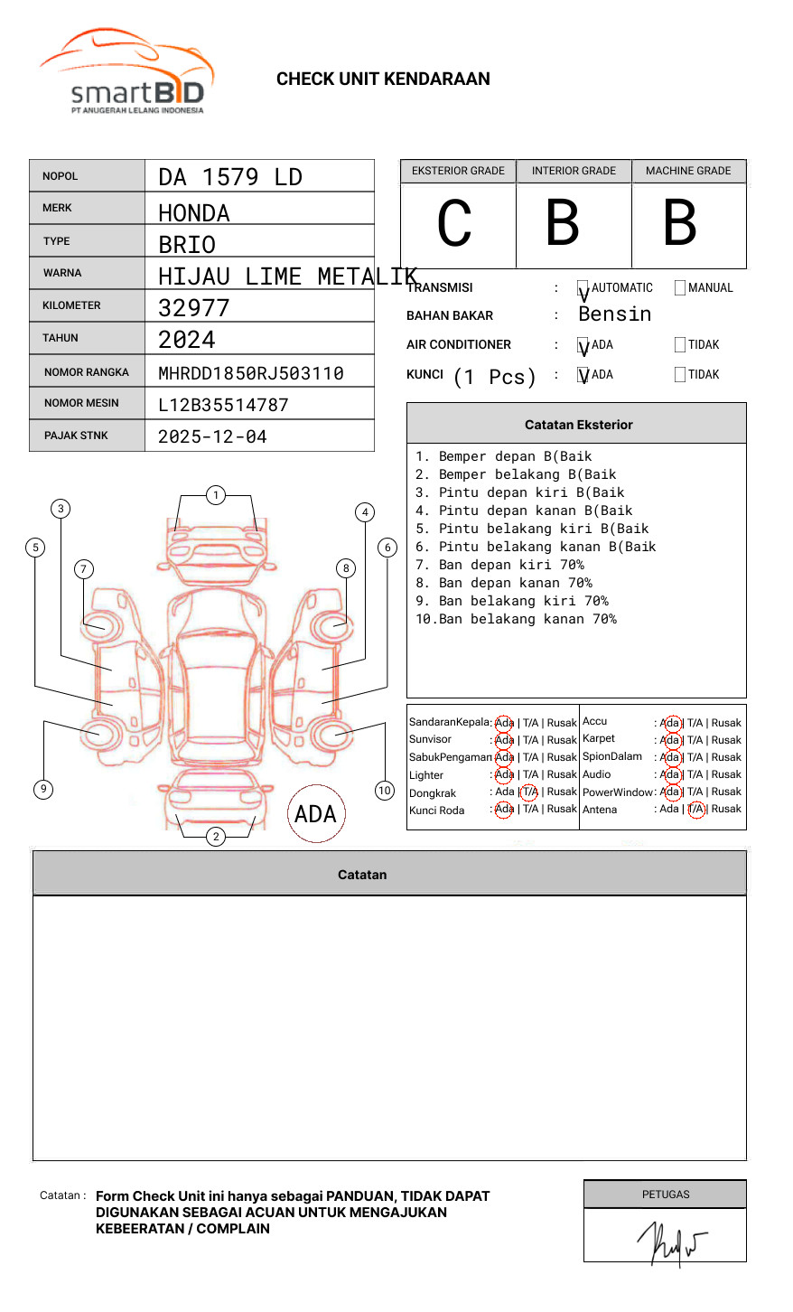 HONDA  BRIO  SATYA 1.2 E