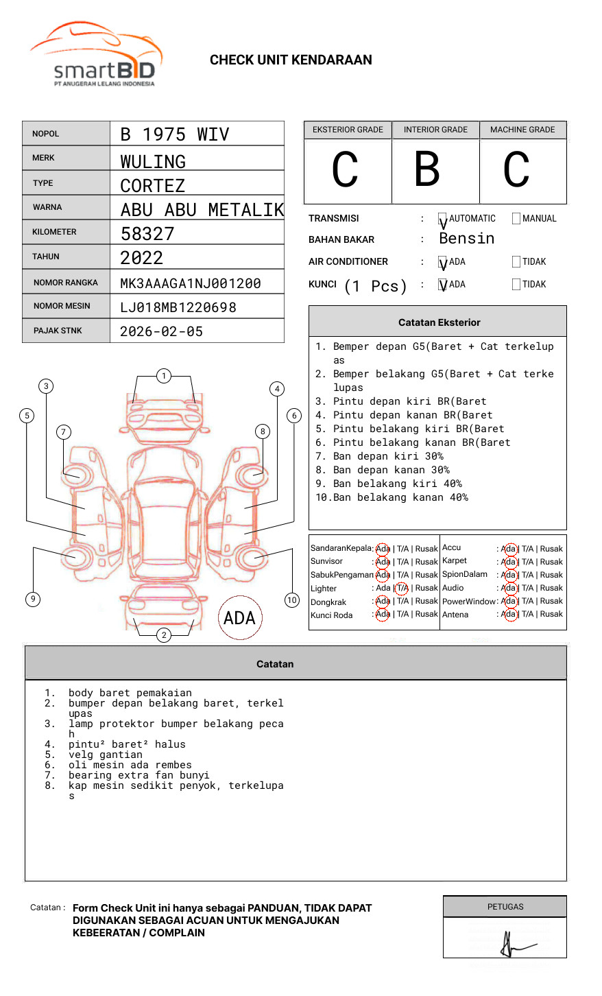WULING CORTEZ 1.5ST LUX CVT