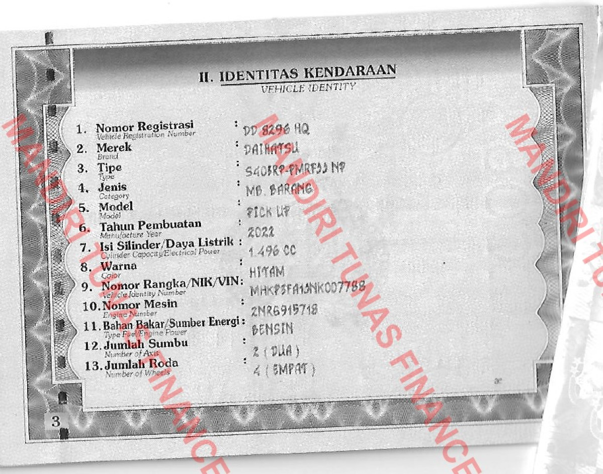 DAIHATSU GRAN MAX PU AC PS 1.5