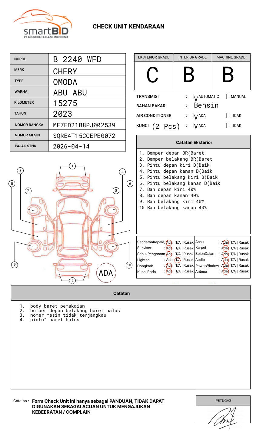 CHERY OMADA 5 LUX 1.5