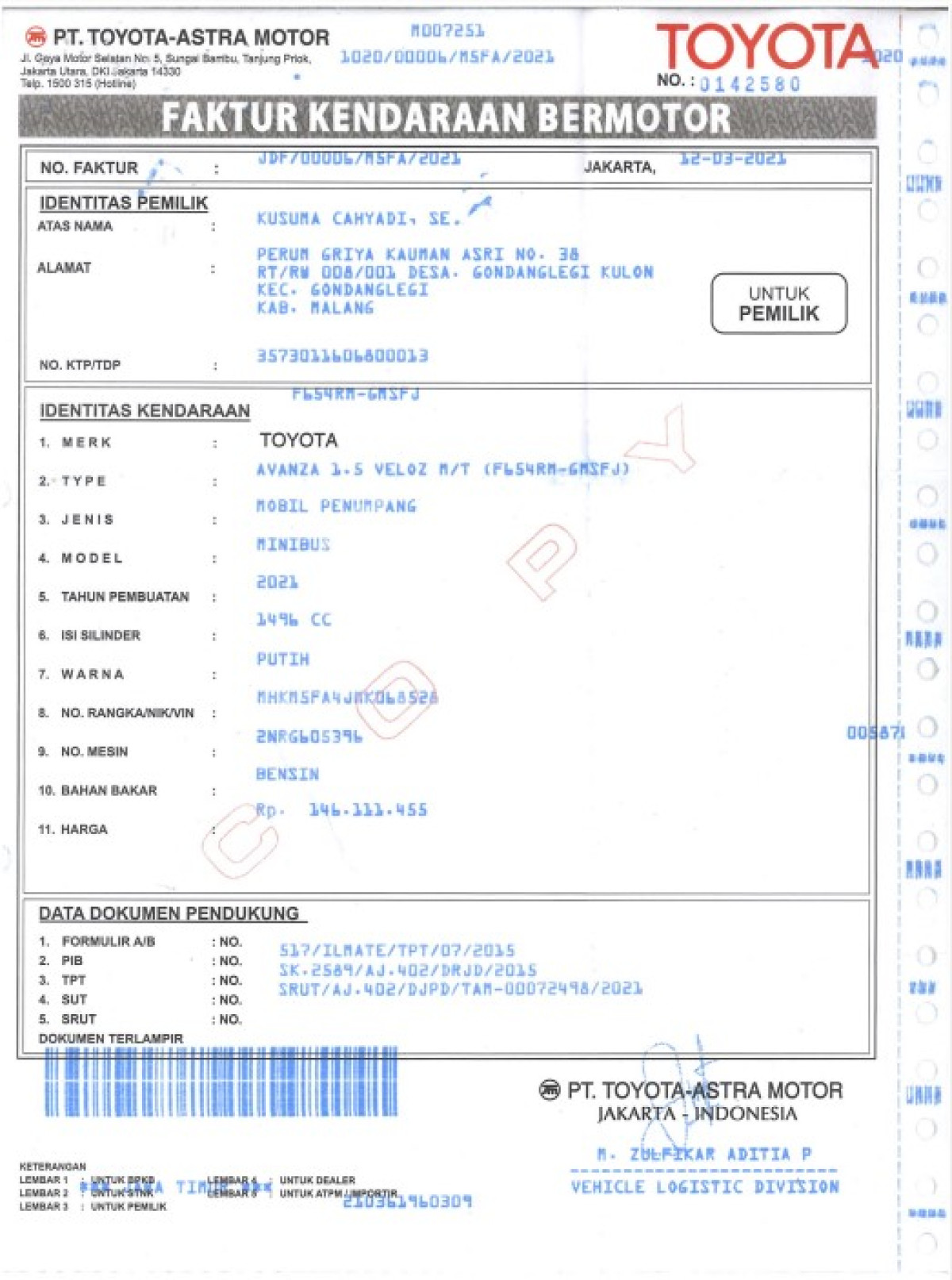 TOYOTA  AVANZA  VELOZ