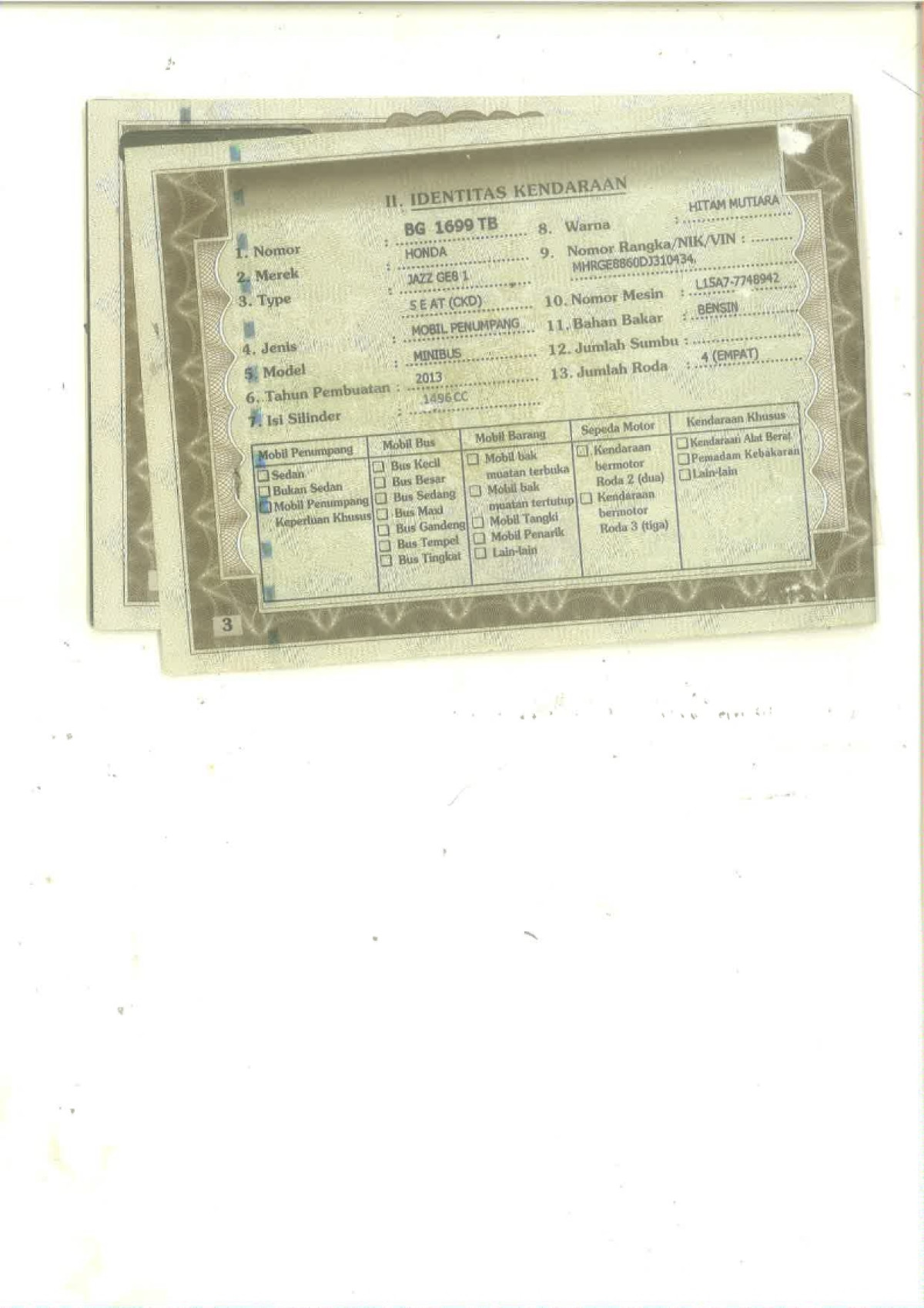 HONDA JAZZ GE8 1.5 E