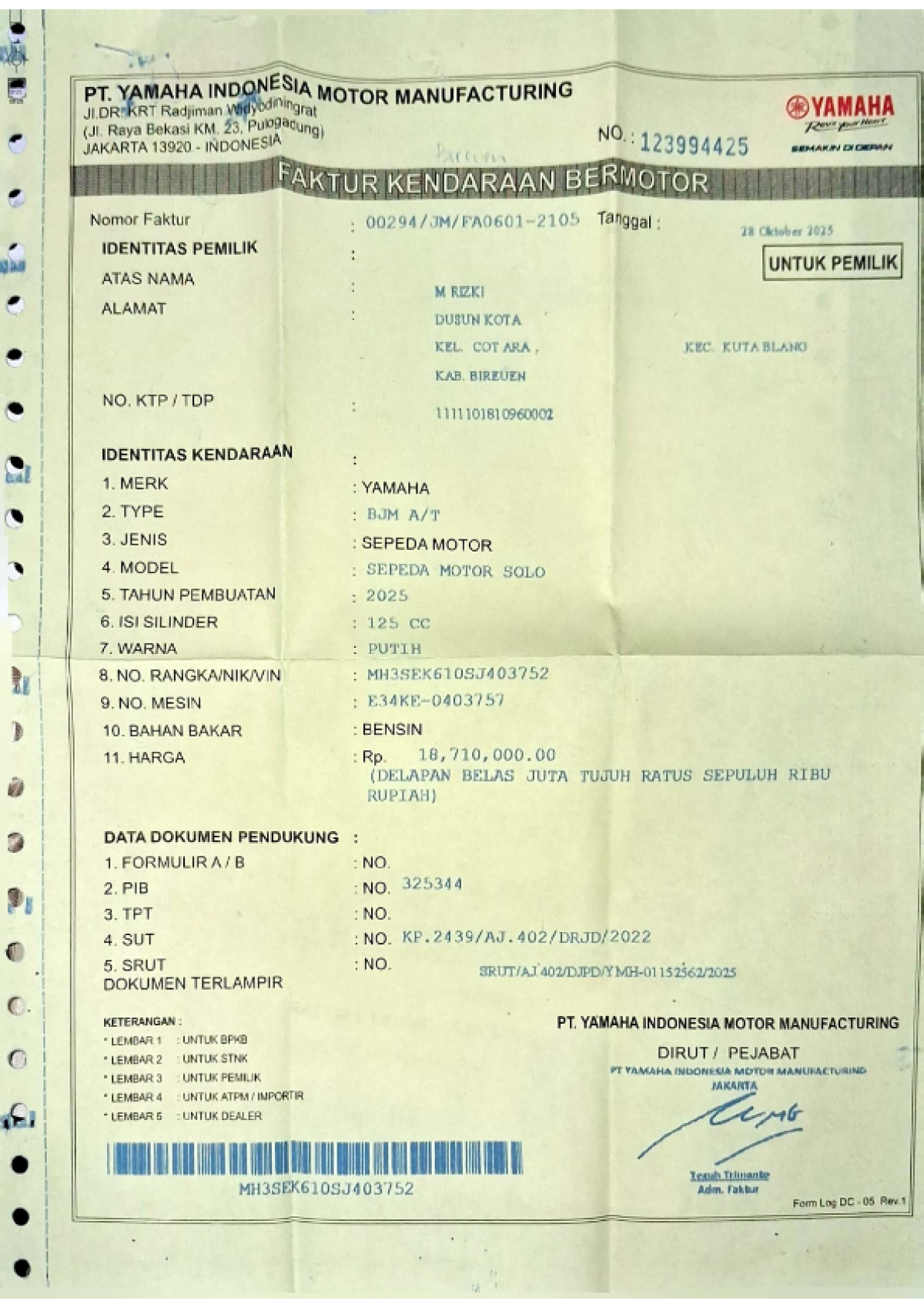 YAMAHA GRAND FILANO 125