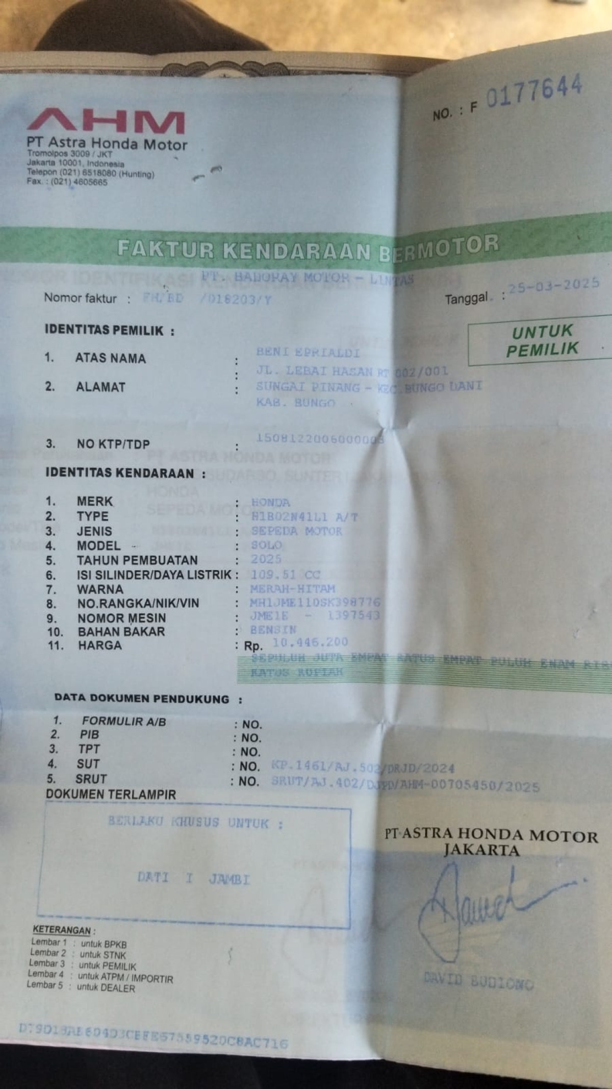 HONDA BEAT CBS FI SPORTY