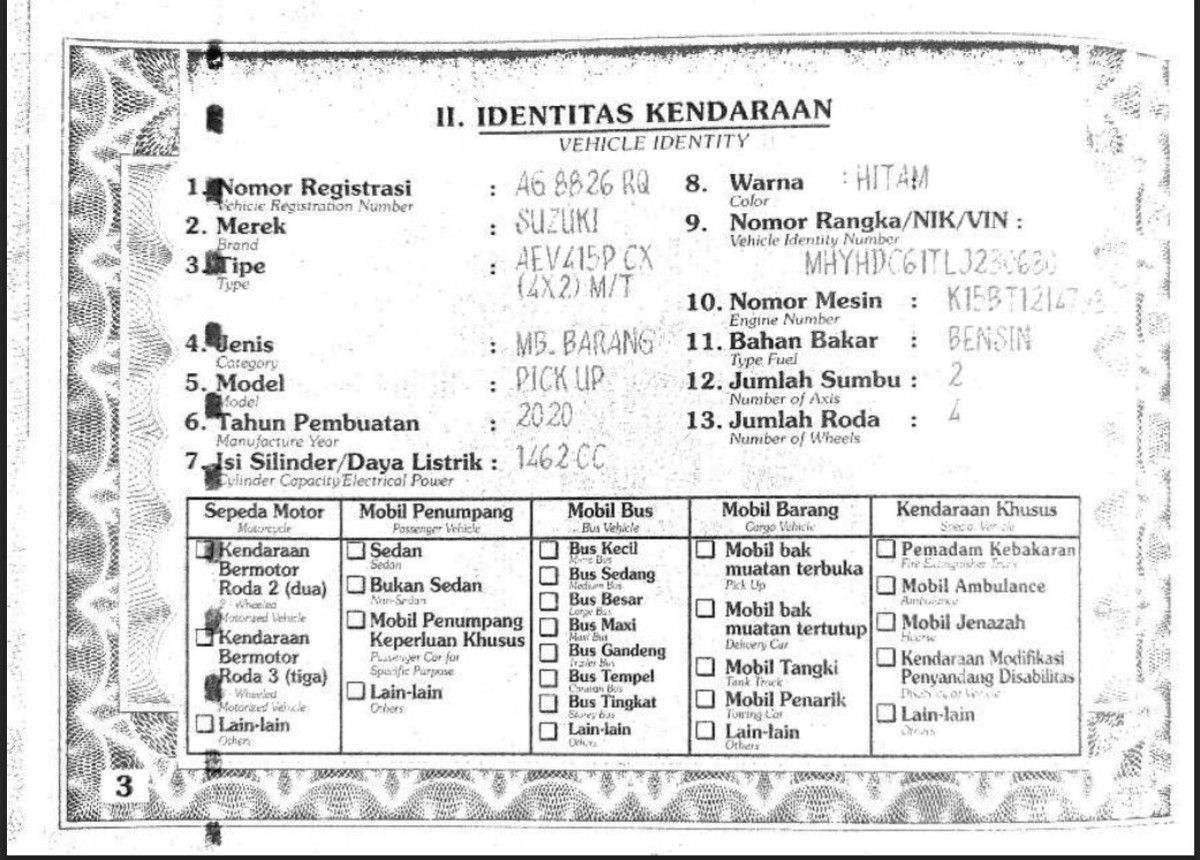SUZUKI CARRY CX PICK UP