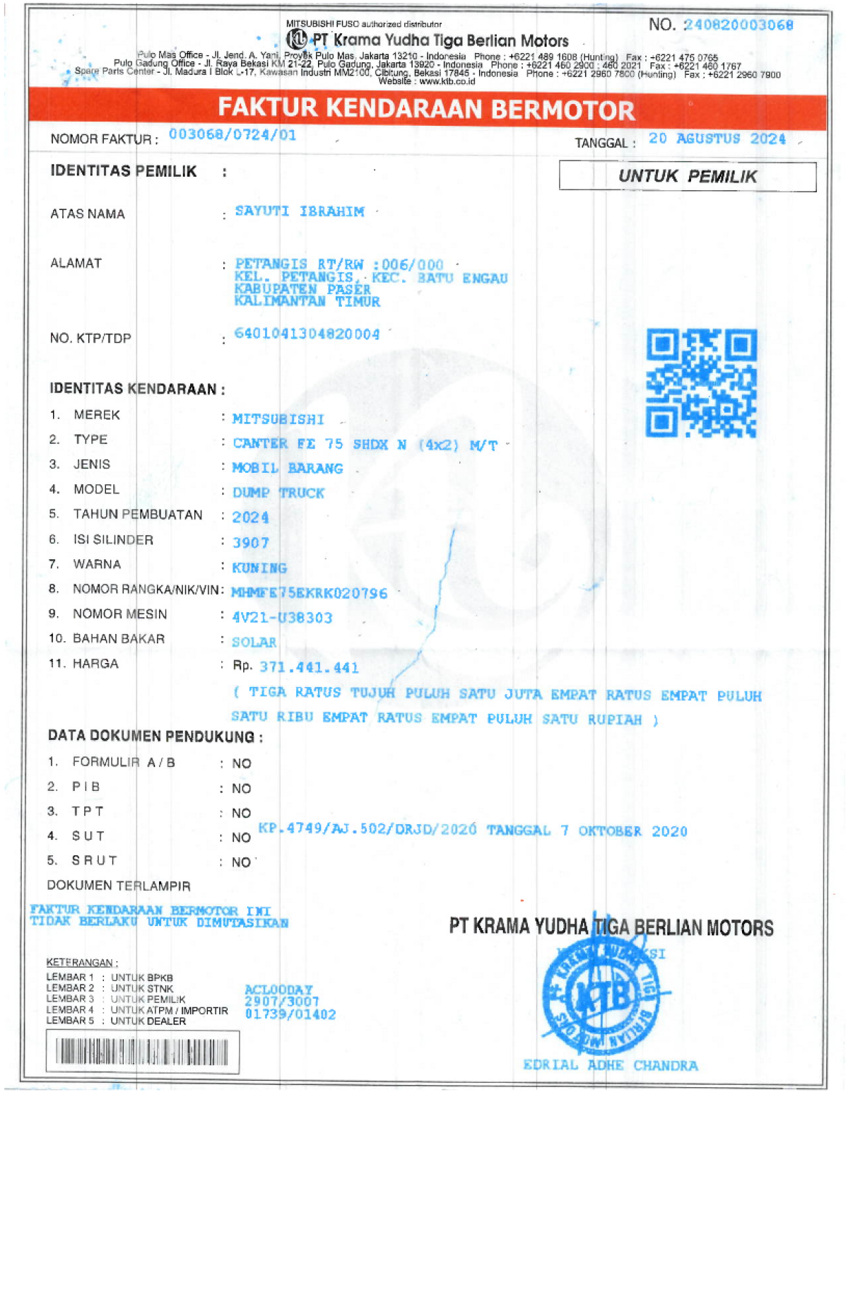 MITSUBISHI  FE  75 SHDX