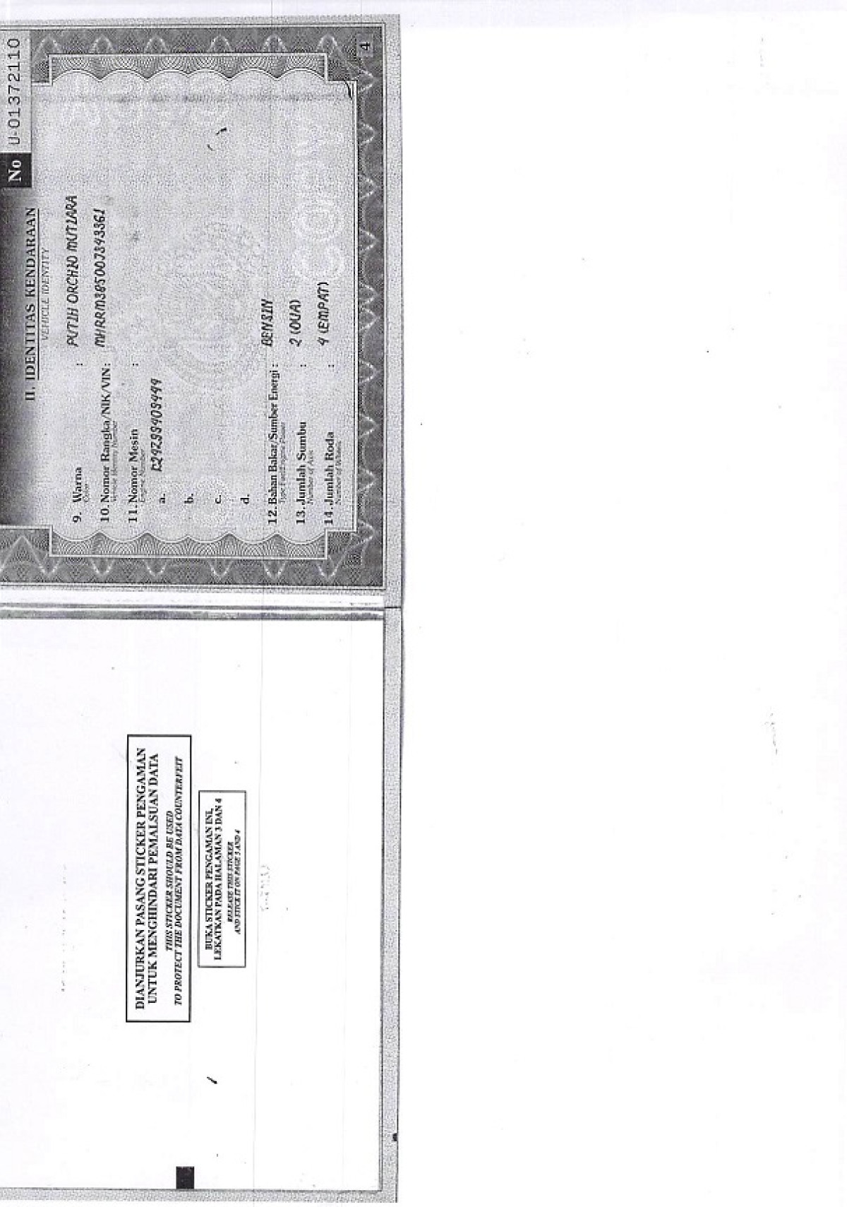 HONDA CR-V RM3 2WD 2.4