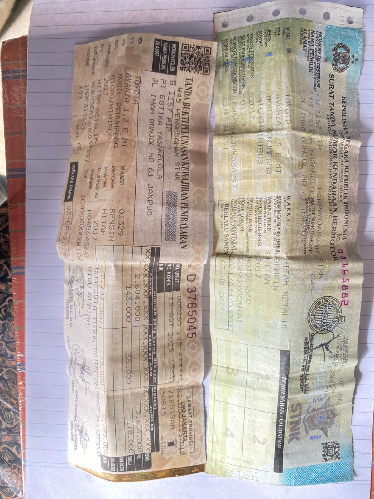 TOYOTA  AVANZA  1.3 E