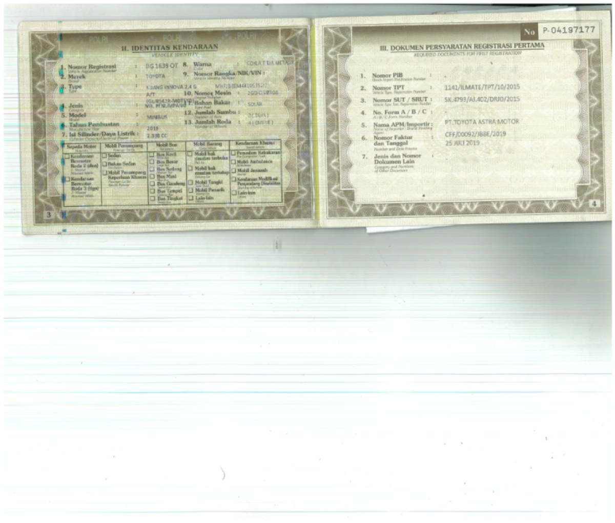 TOYOTA  KIJANG  INNOVA G