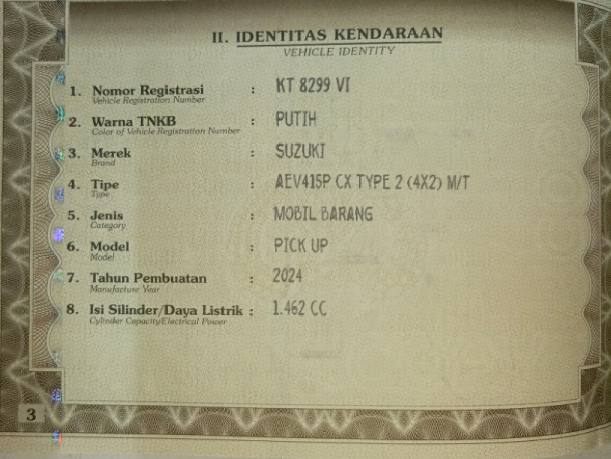 SUZUKI NEW CARRY PU CX