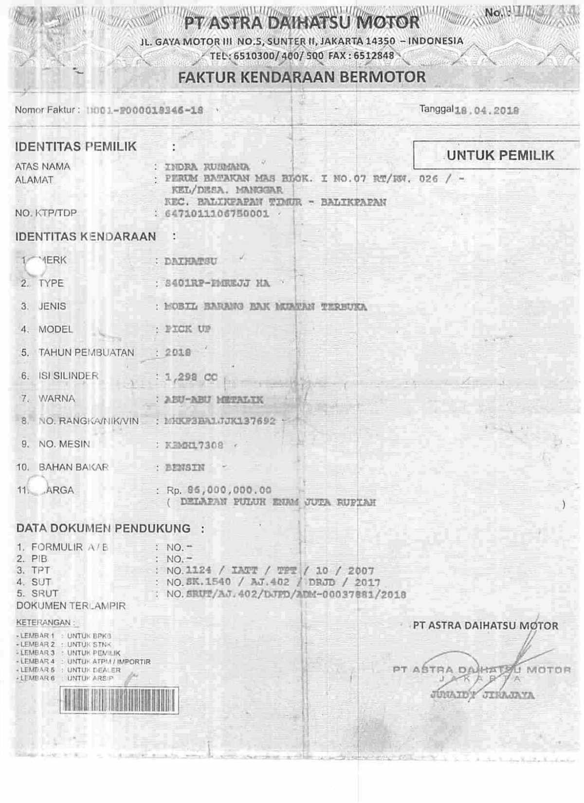 DAIHATSU GRAN MAX PICK-UP 1.3