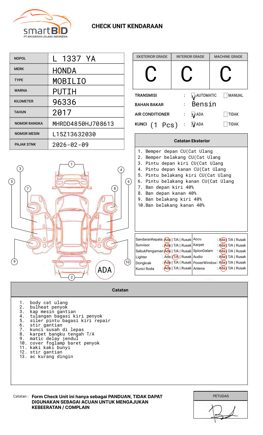 HONDA MOBILIO DD4 1.5E