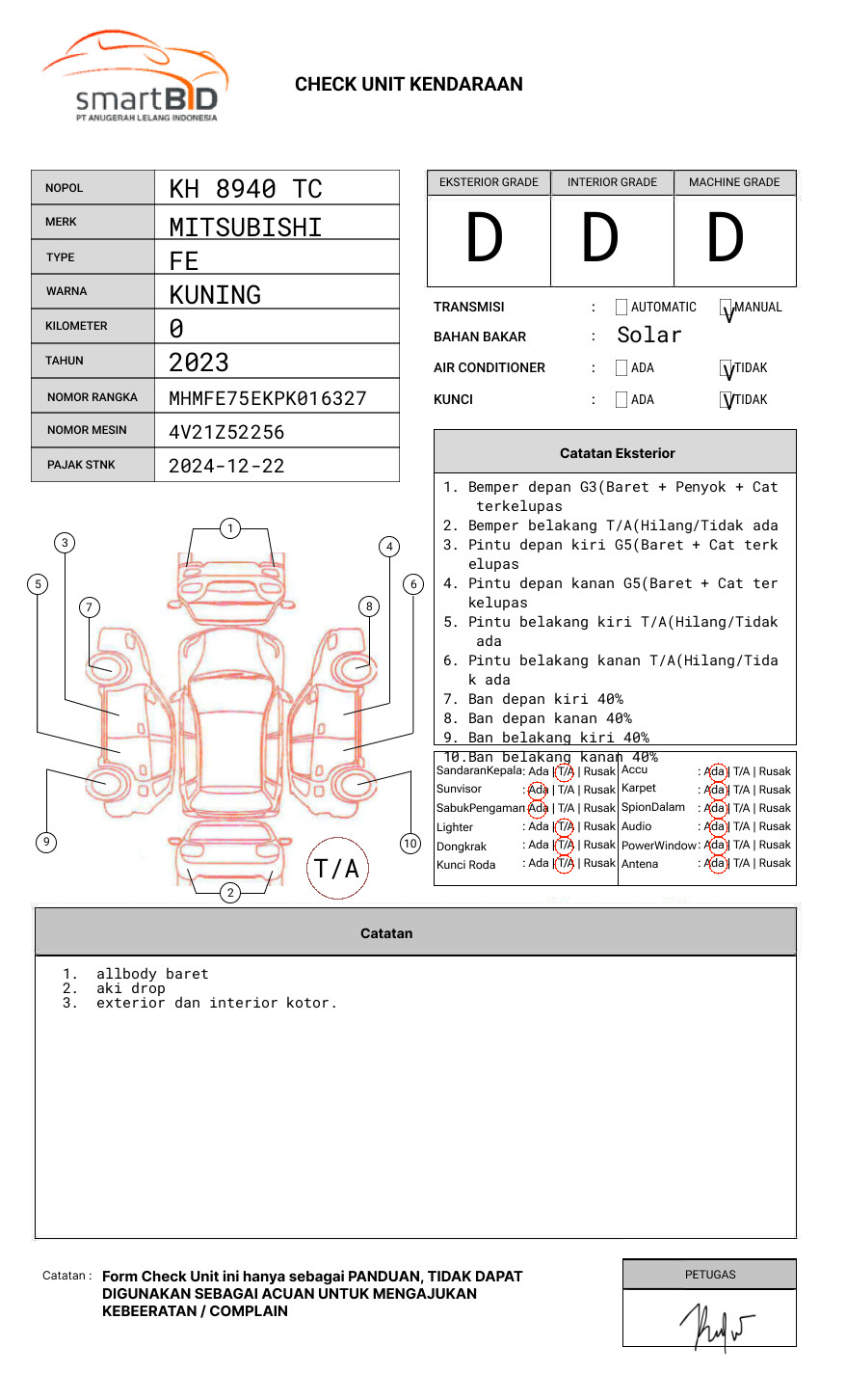 MITSUBISHI  FE  75 SHDX