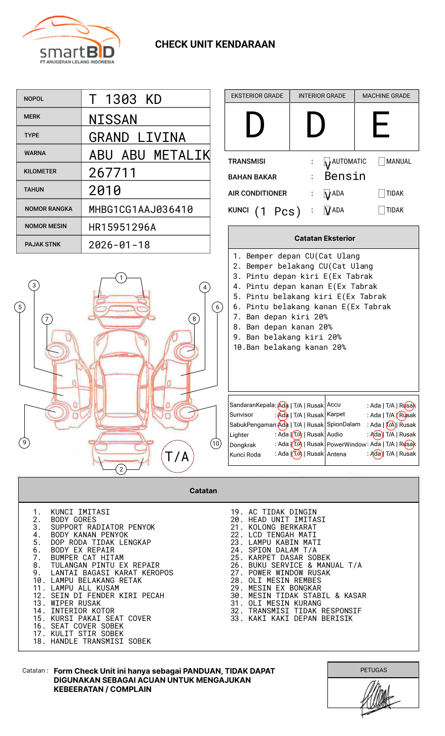 NISSAN GRAND LIVINA XV