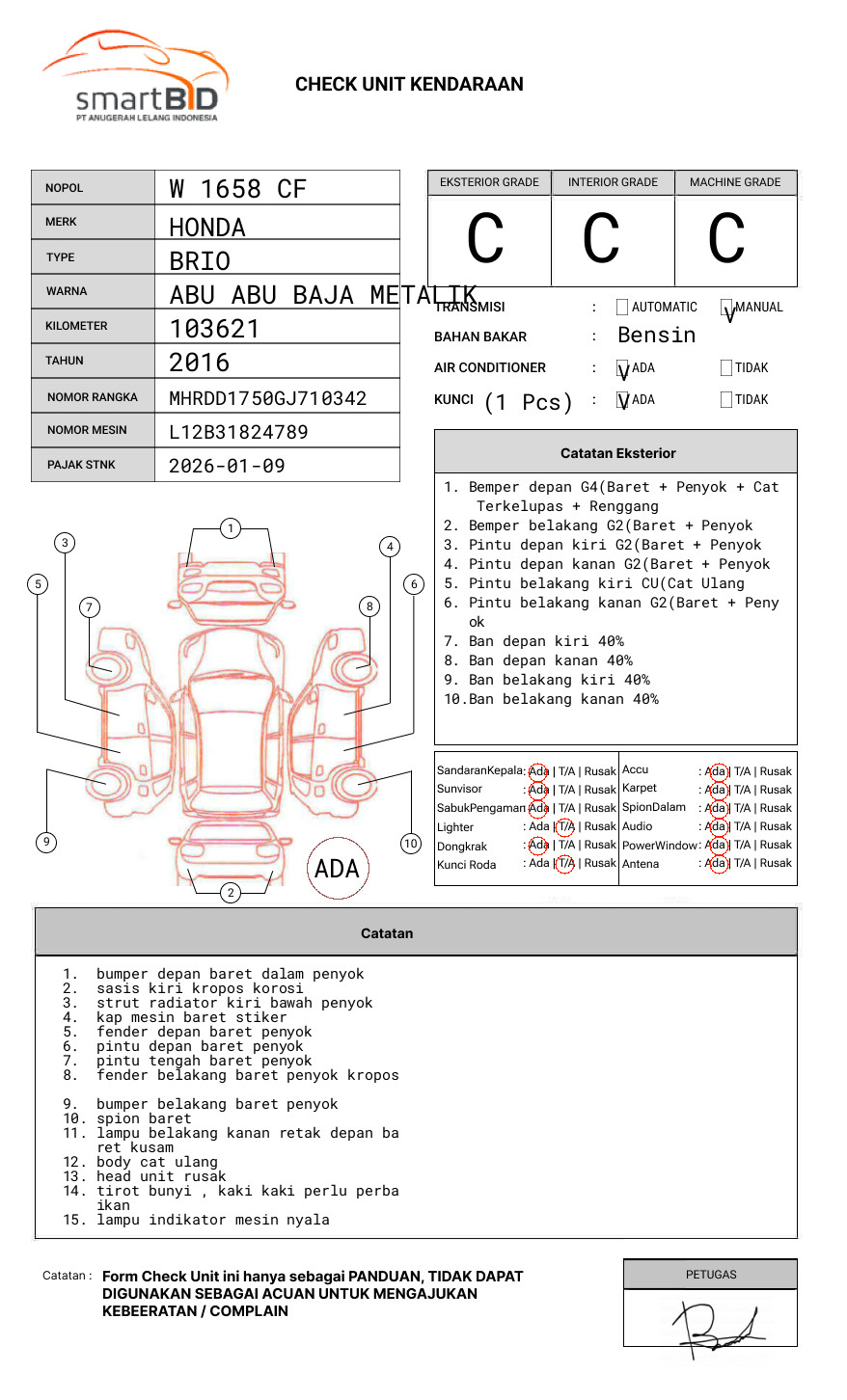 HONDA BRIO SATYA DD1 1.2 E