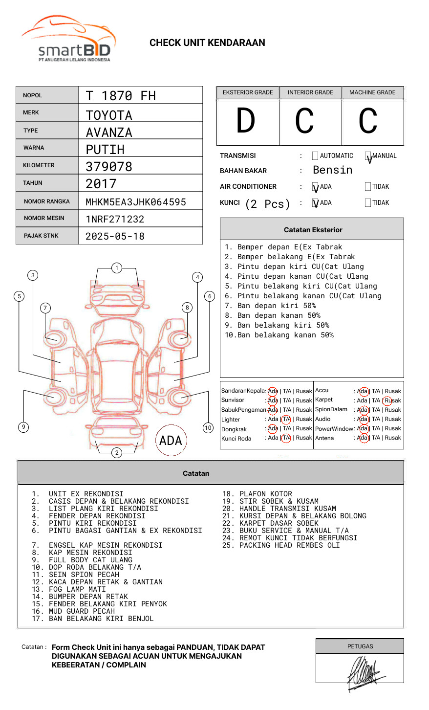 TOYOTA  AVANZA  1.3 G