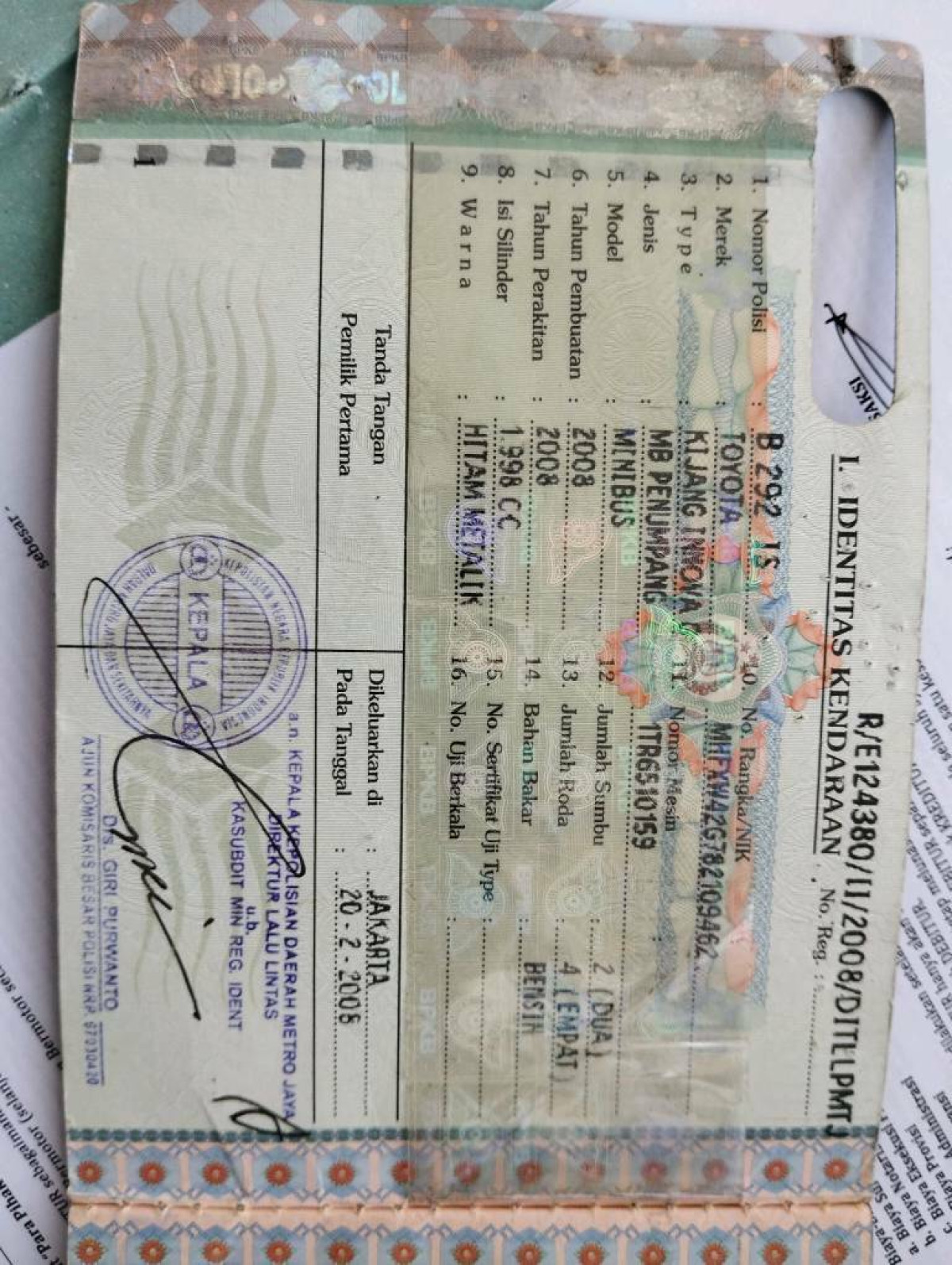 TOYOTA KIJANG INNOVA G