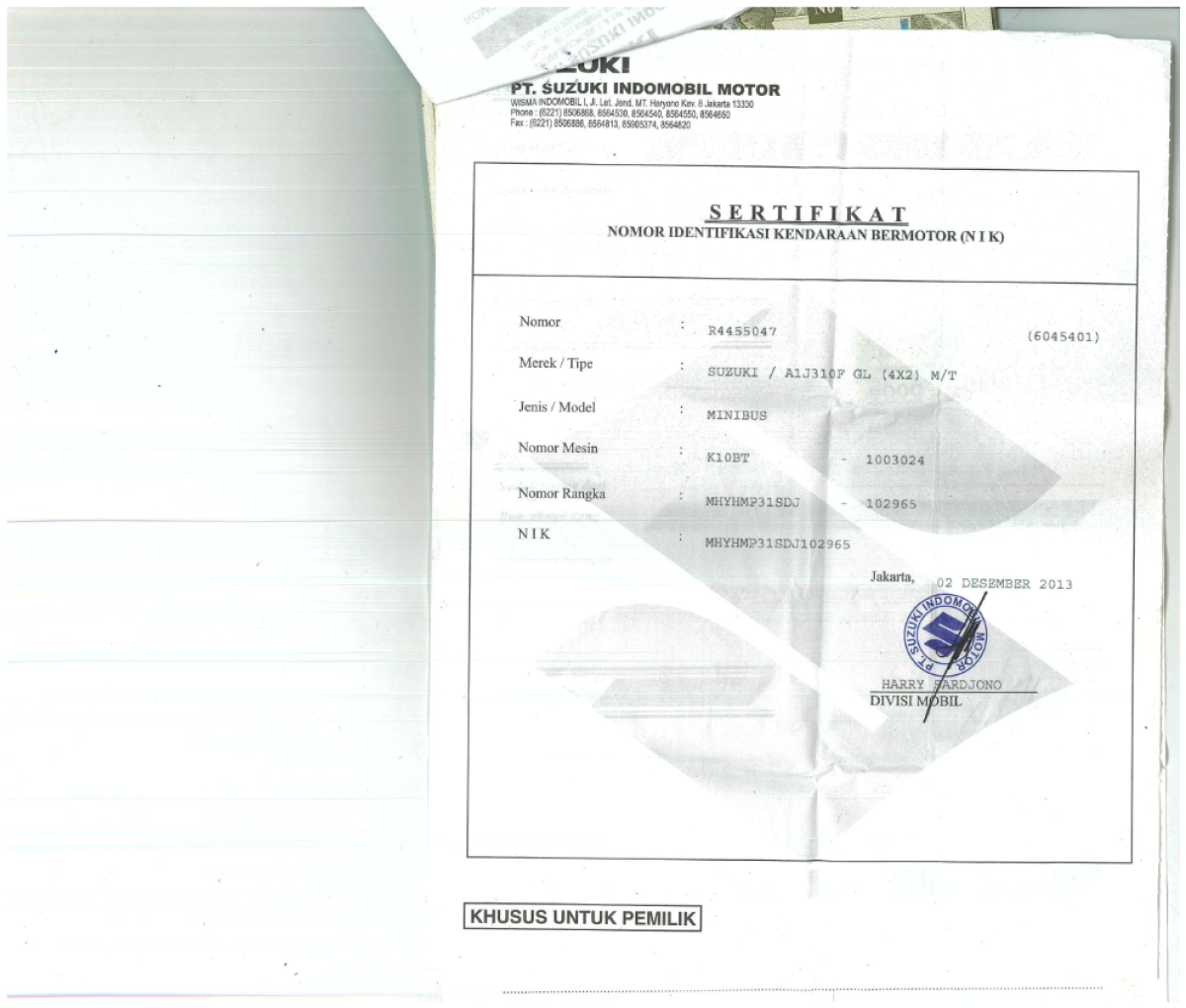 SUZUKI KARIMUN GL MT