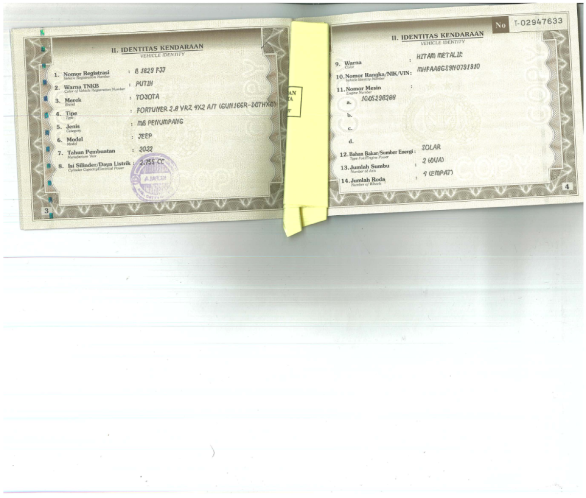 TOYOTA  FORTUNER  2.8 VRZ