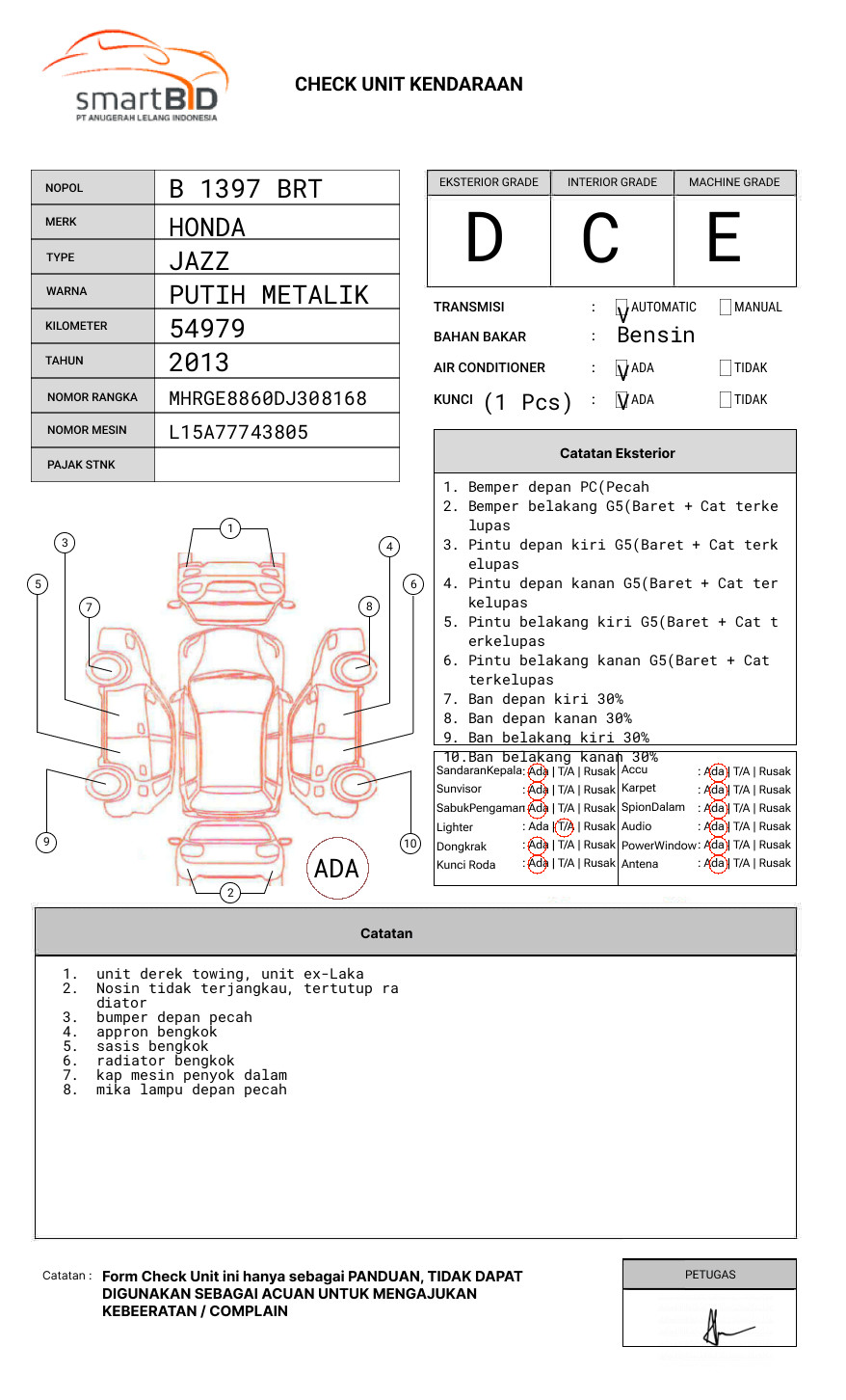 HONDA JAZZ GE8 1.5 E