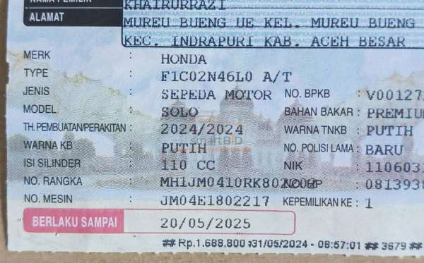 HONDA SCOOPY PRESTIGE