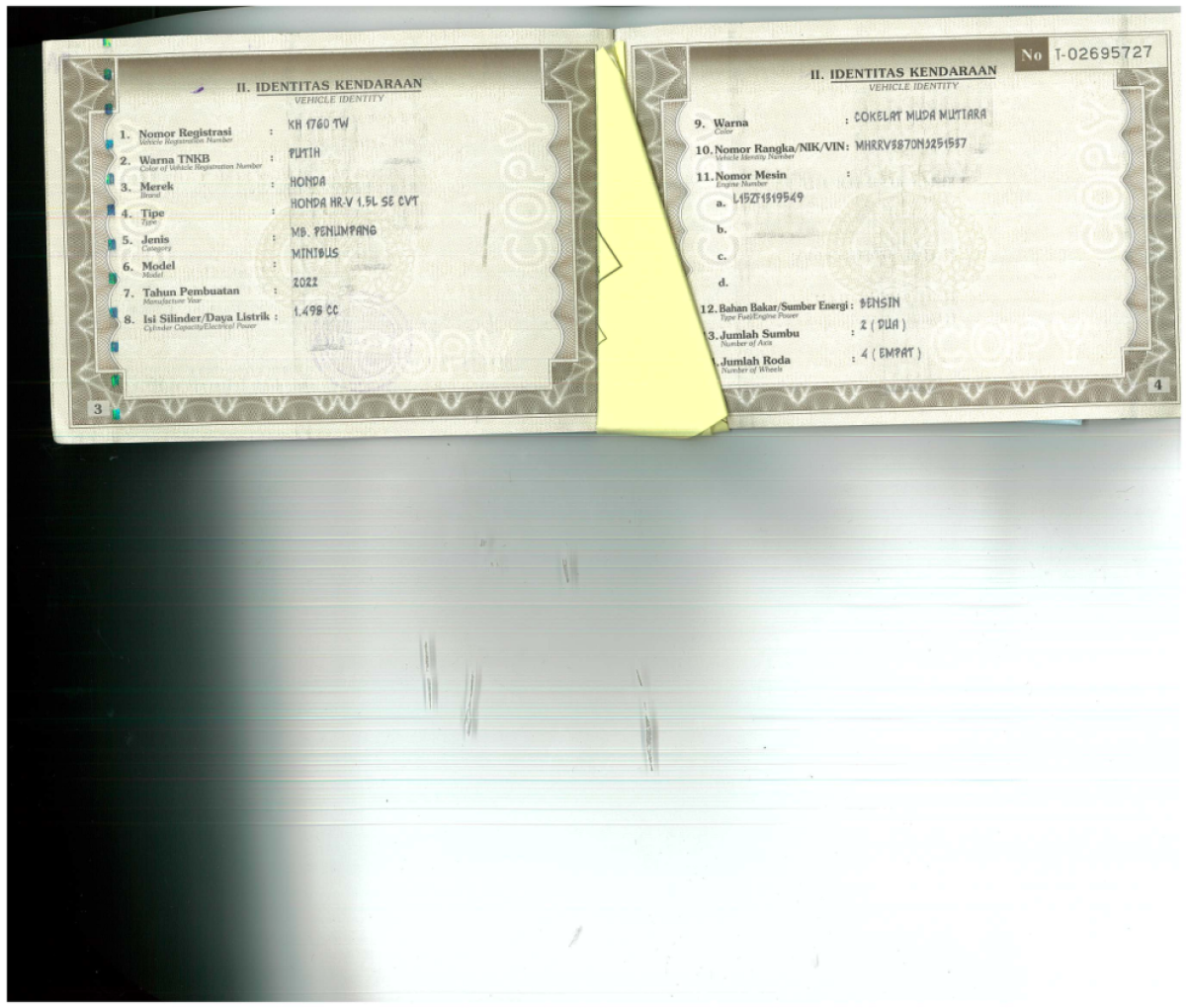 HONDA  HRV  1.5L SE CVT