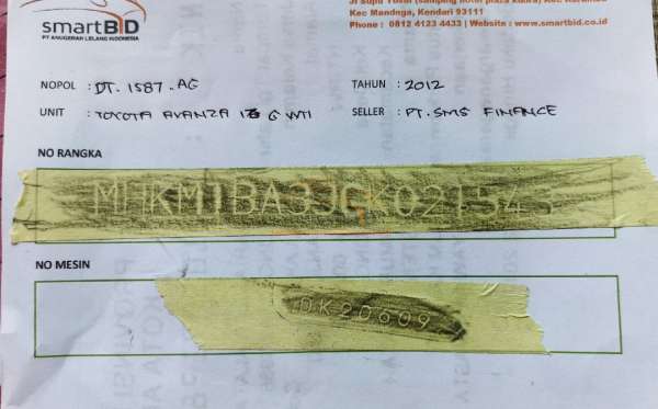 TOYOTA AVANZA G VVT-i 1.3