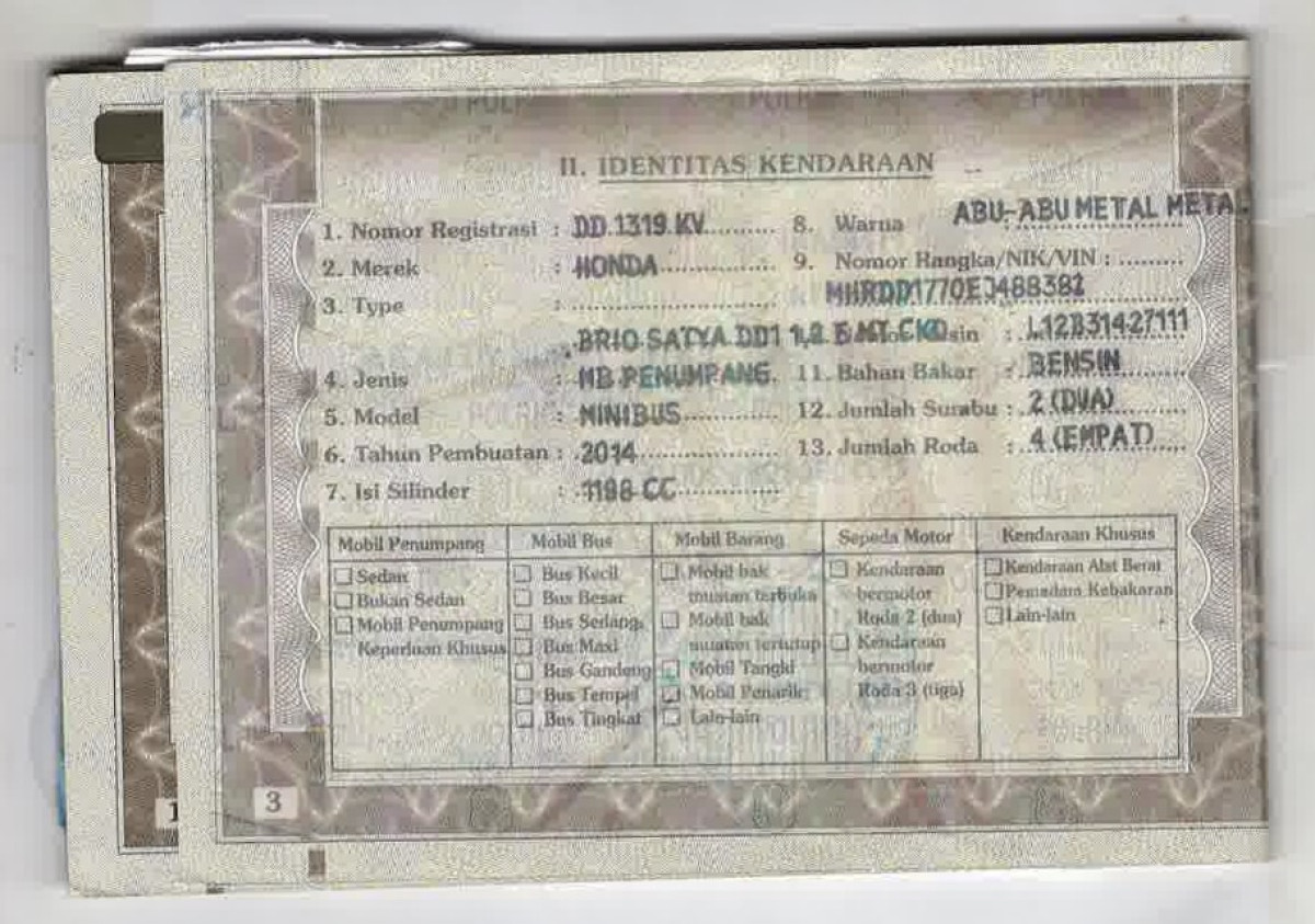 HONDA BRIO SATYA 1.2 E