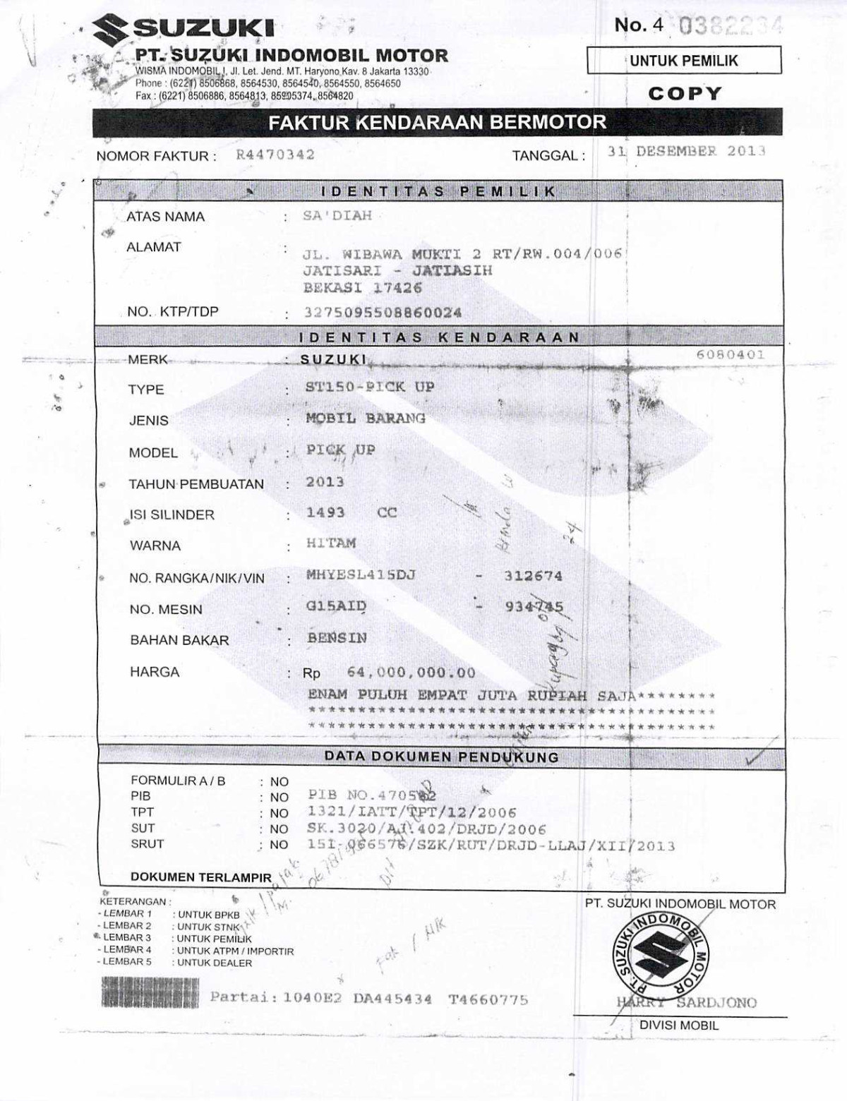 SUZUKI  CARRY  ST 150