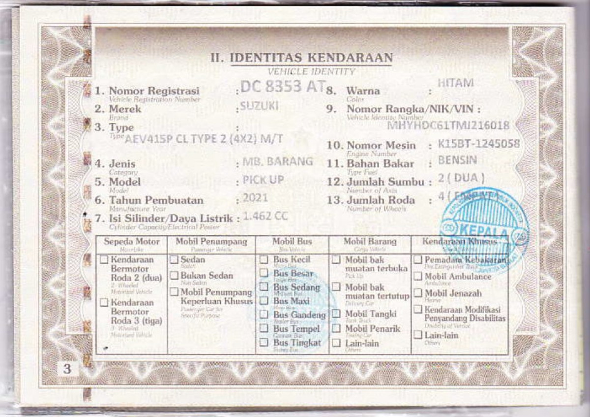 SUZUKI CARRY  1.5 CL PU