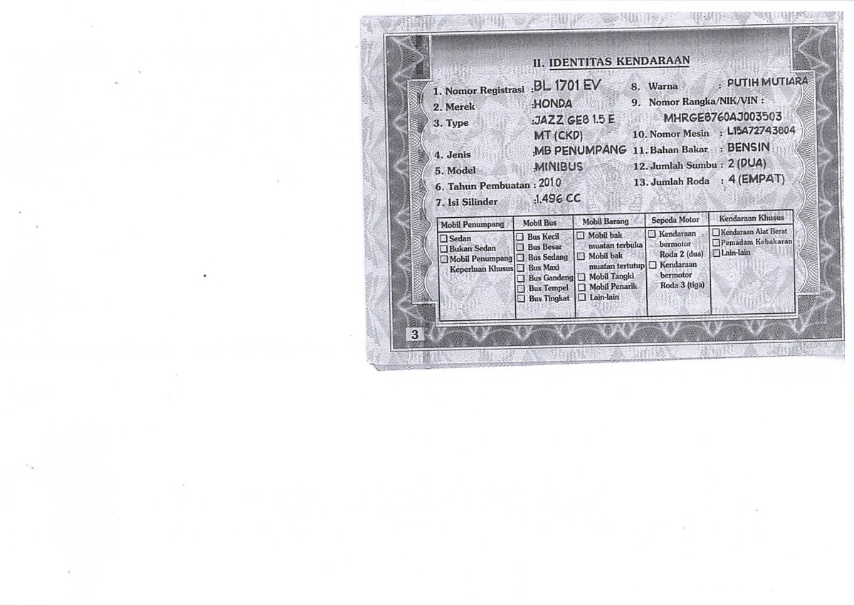 HONDA  JAZZ  GE8 1.5 E