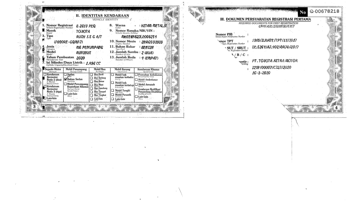 TOYOTA RUSH 1.5 G A/T