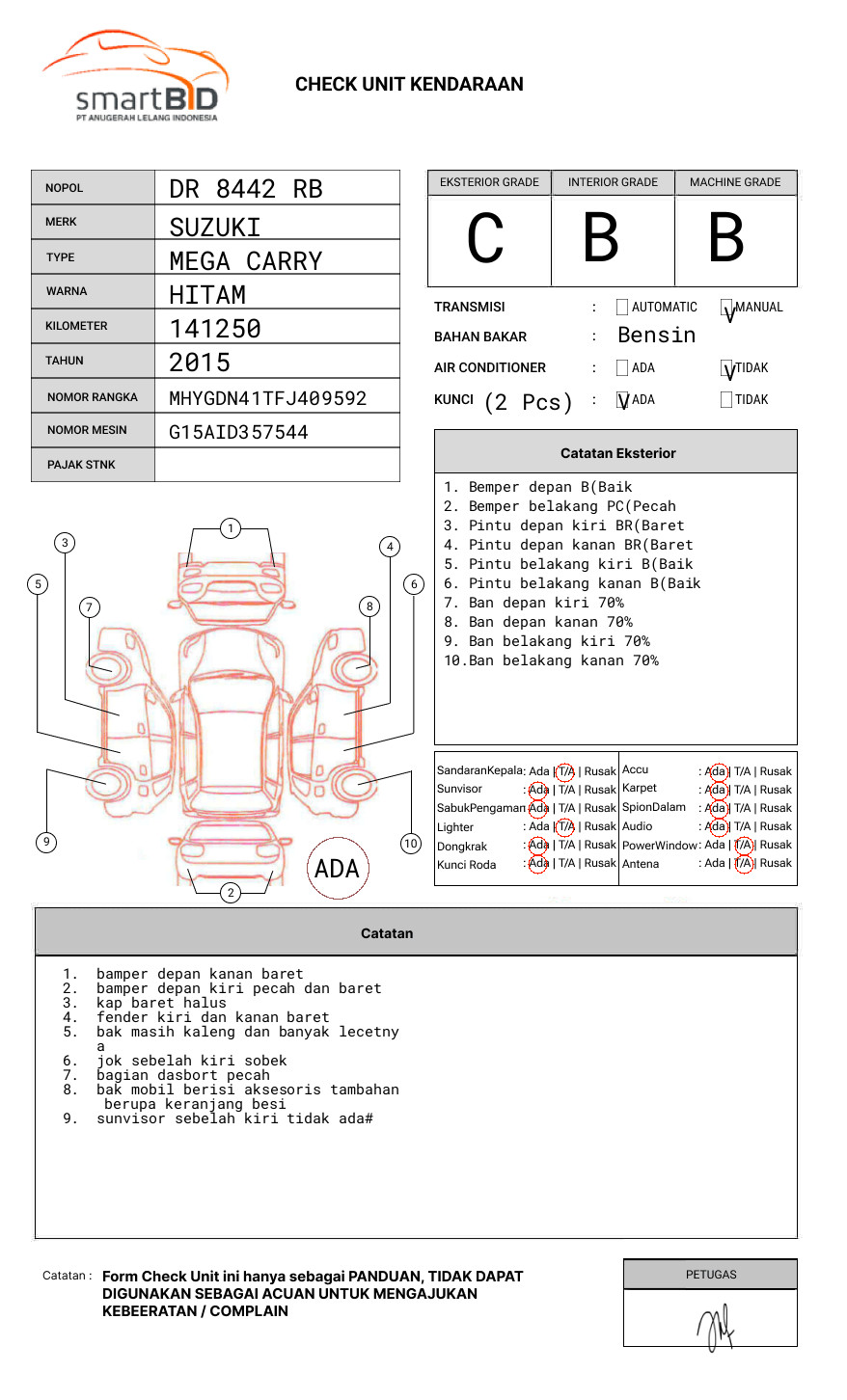 SUZUKI MEGA CARRY P.U