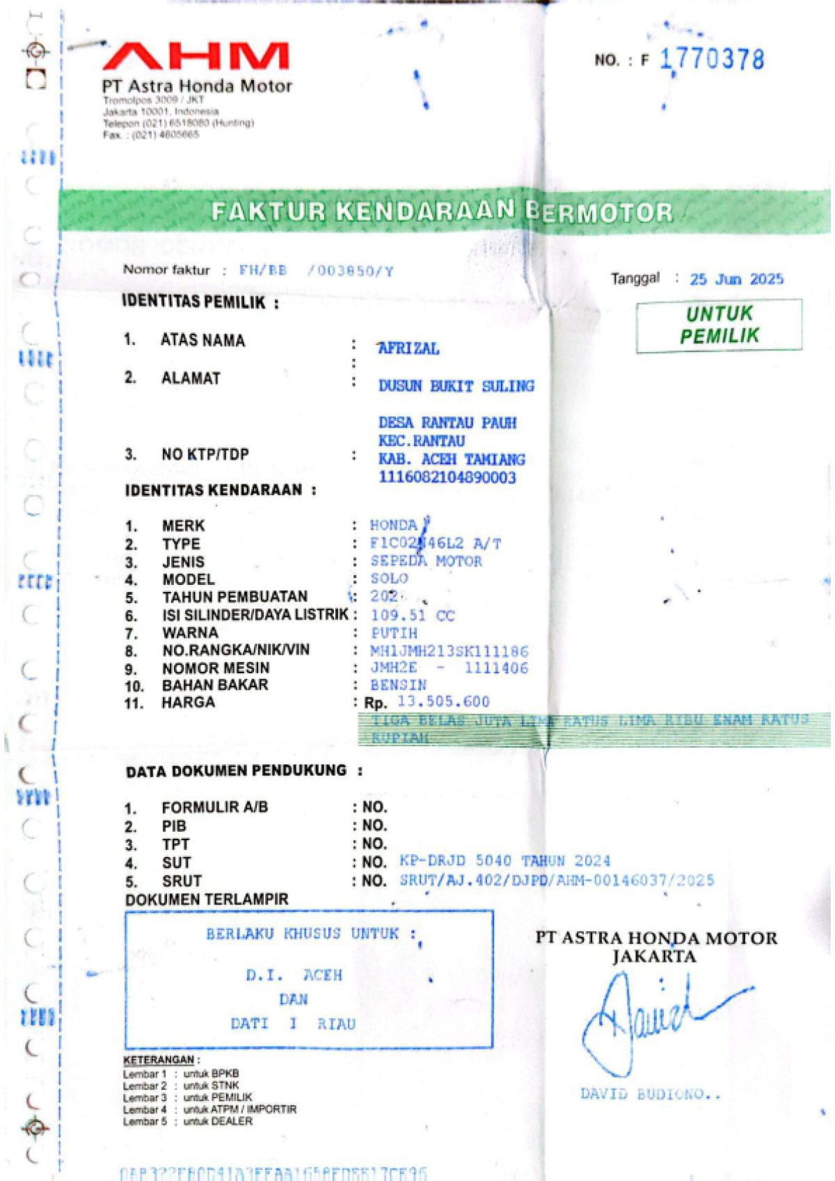 HONDA SCOOPY PRESTIGE