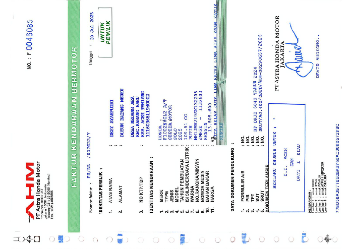 HONDA SCOOPY PRESTIGE