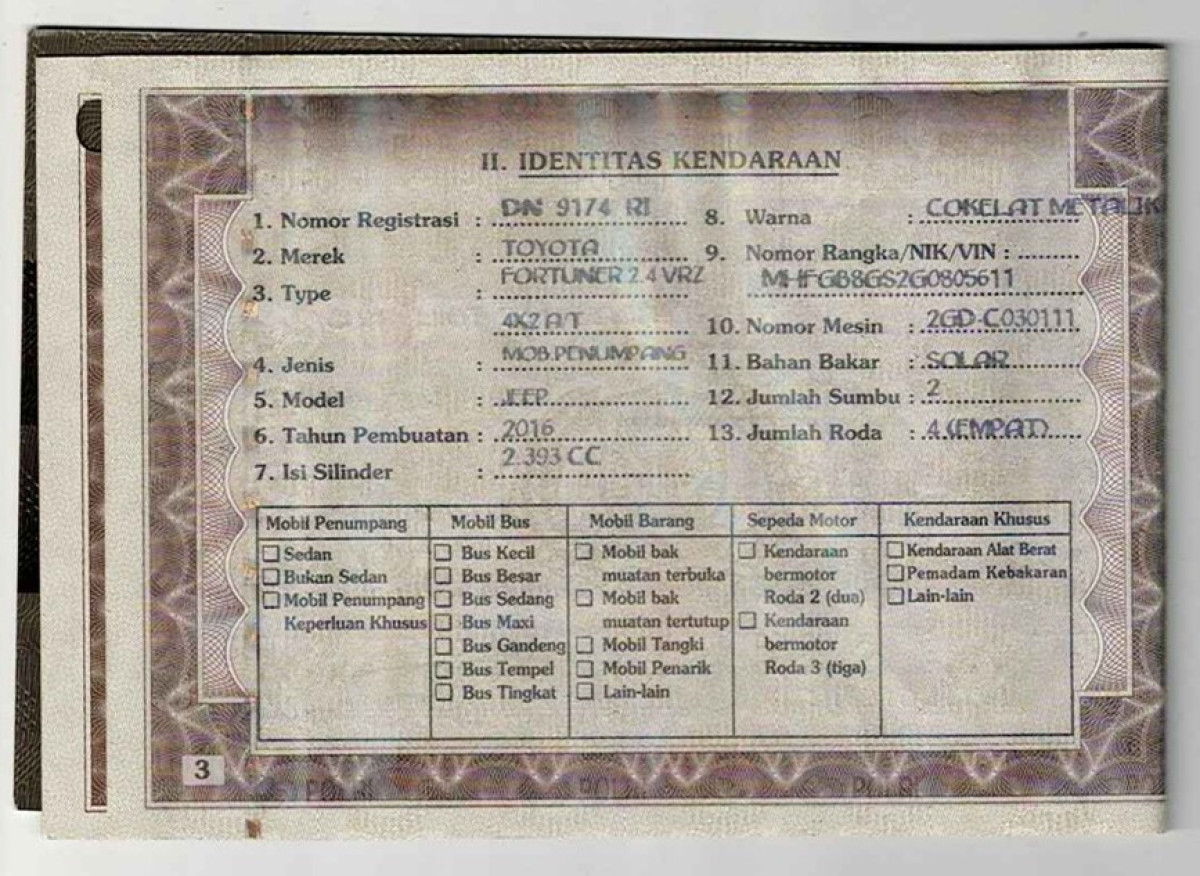 TOYOTA FORTUNER 2.4 VRZ