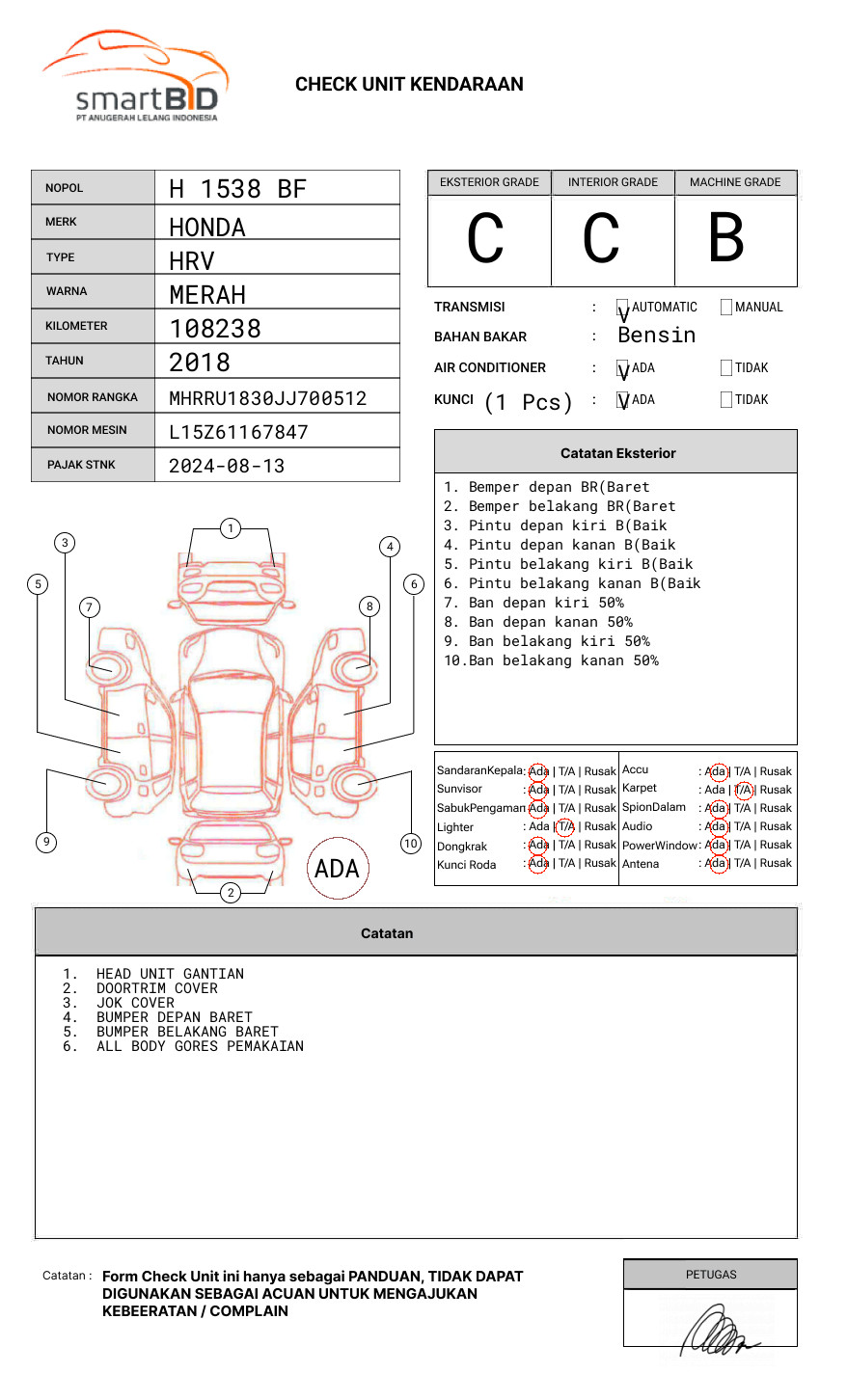 HONDA  HRV  RU1 1.5 S