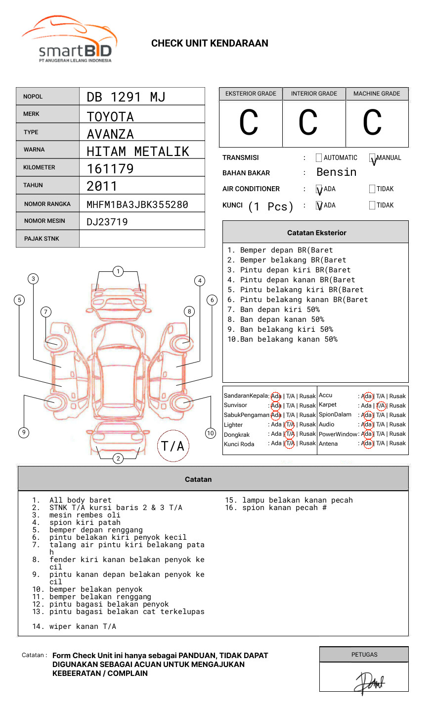 TOYOTA  AVANZA  1.3 G